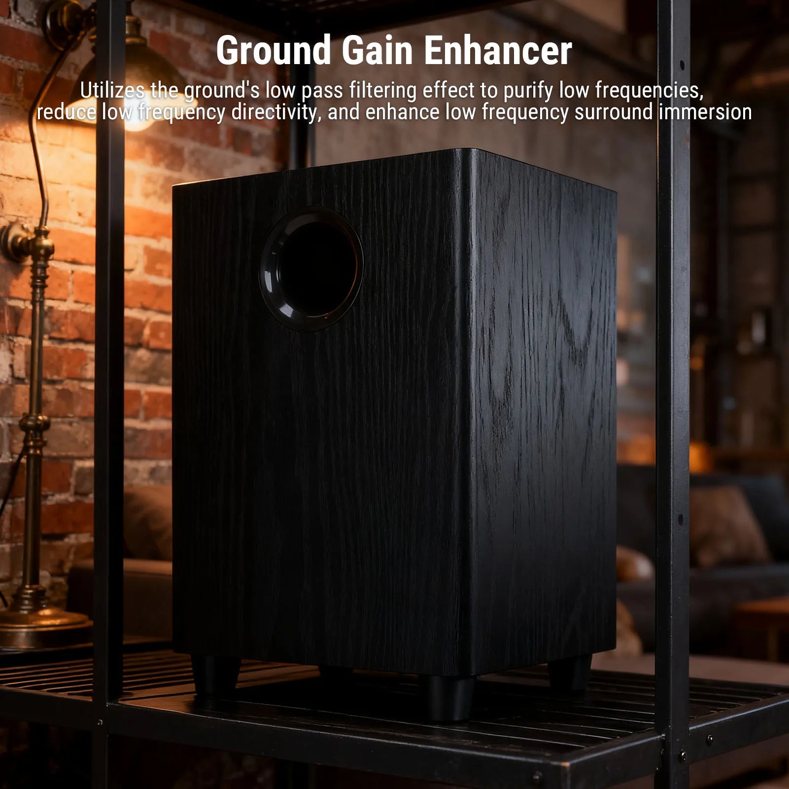 100W Home Subwoofer 6.5 Inch Independent Passive Subwoofer Speaker Plug and Play for Home Theater Party Home  Bass Woofer