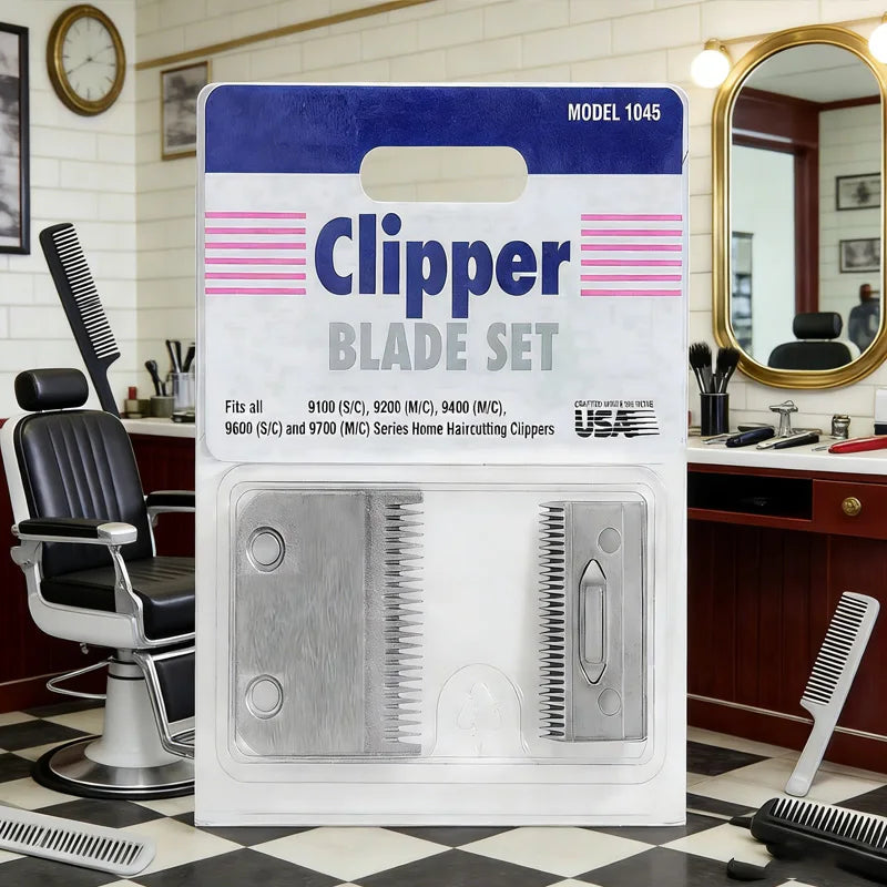 Replacement 1045 Blade Fit For Wahl Hair Clipper Basic /Multi-Cut/Premium/Deluxe Home Kit 9100, 9200, 9400, 9600, 9700 M/C, S/C.